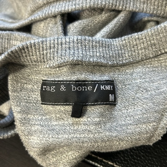 RAG and BONE DRESS Grey Racer Back Scoop Neck Sleeveless Knee Length Sz M - Picture 7 of 10